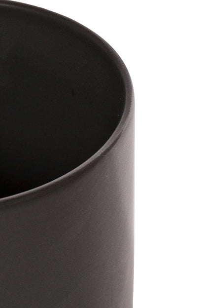 6.5" X 6.25" Cercle Pot Matte Black
