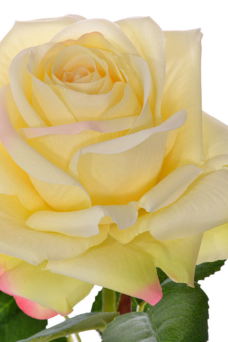 24.5" Silk Rose Spray Yellow