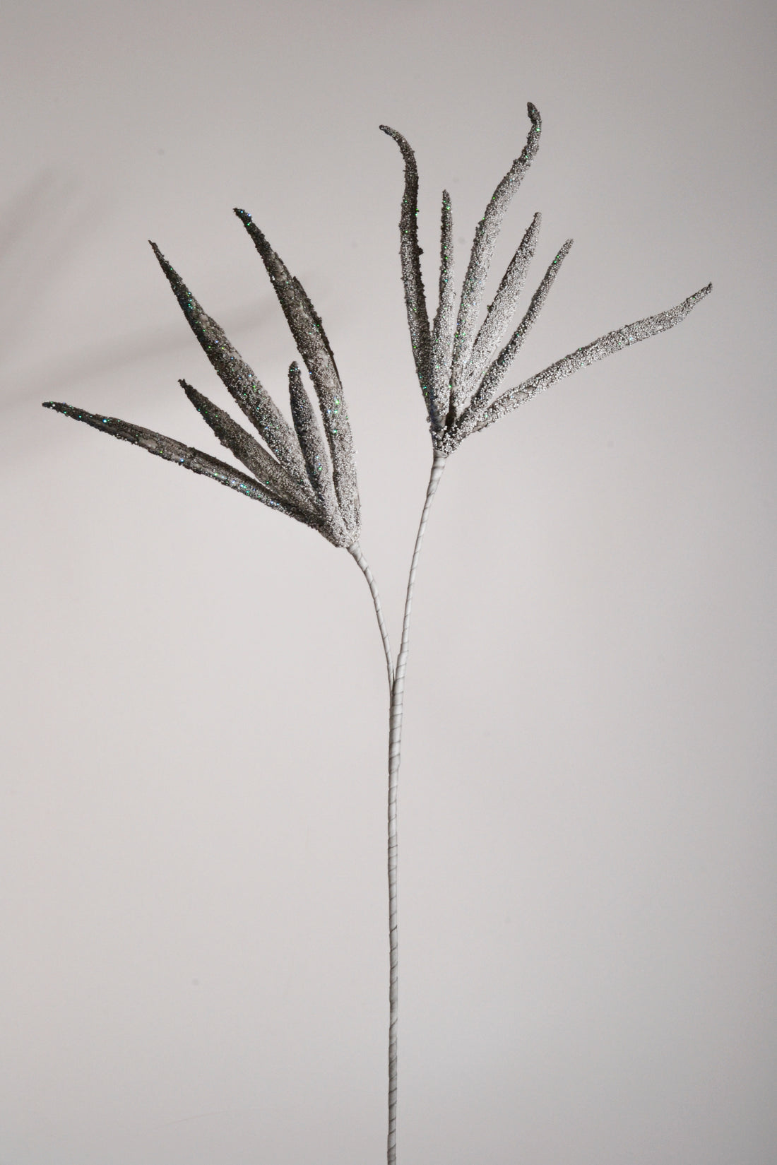 40" Foam Grass Spray W/Glitter Grey