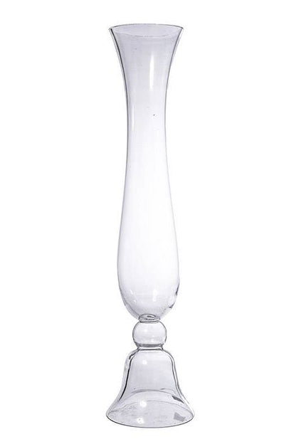 5.5" X 23.5" Reversible Glass Vase Clear