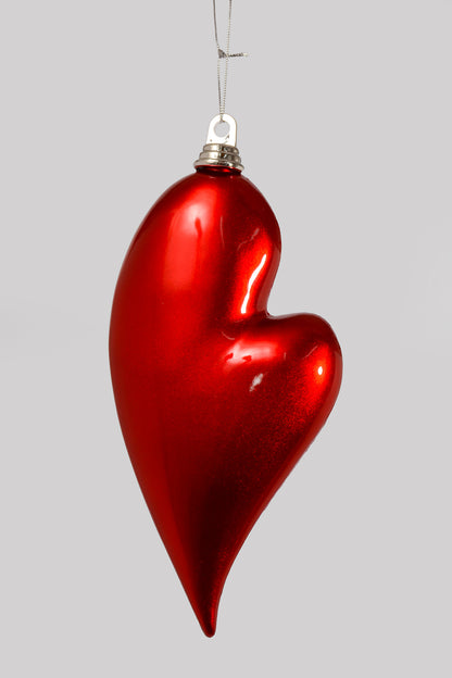 18" VP Modern Heart Finial Red