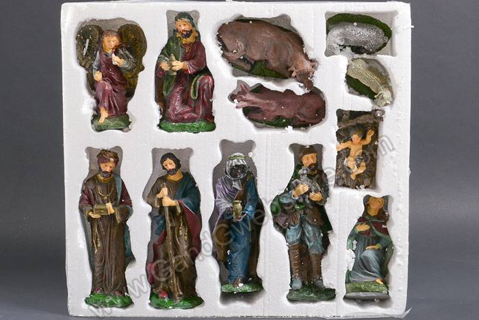 3.5" - 11" Resin Nativity Scene Set/12
