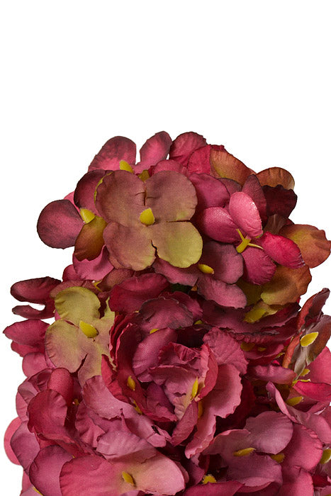 29" Silk Cone Hydrangea Spray Boysenberry Pink