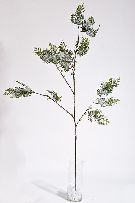 45" Iced Cedar Spray Green