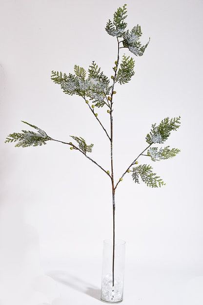 45" Iced Cedar Spray Green