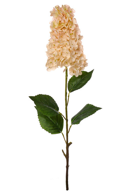 29" Silk Cone Hydrangea Spray Peach