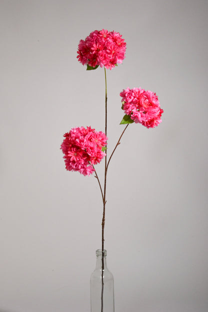 27.5" Silk Cherry Blossom Spray Hot Pink