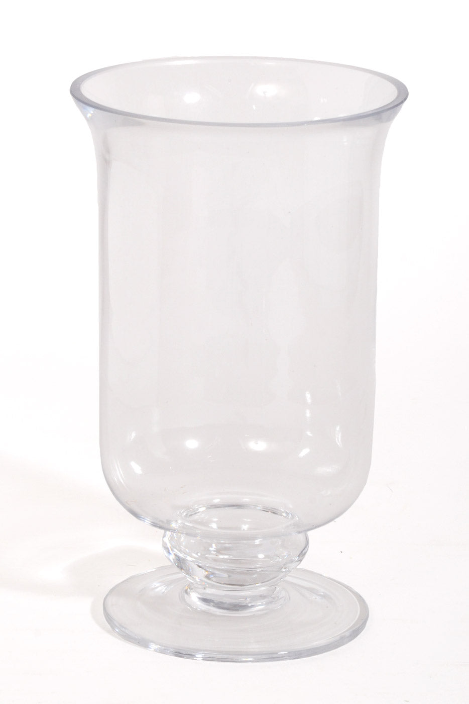 8" Glass Hurricane Vase Clear
