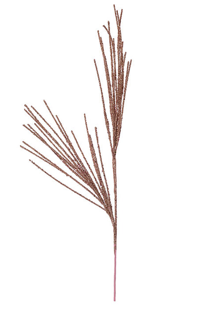 28" Micro Beaded Sequin Grass Spray Rose Gold