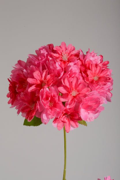 27.5" Silk Cherry Blossom Spray Hot Pink