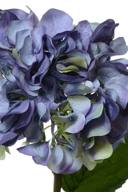 29" Silk Hydrangea Spray Blue