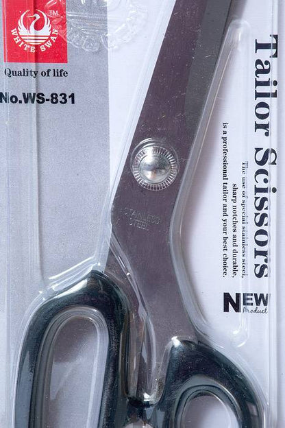 9.5" Stainless Scissors Black