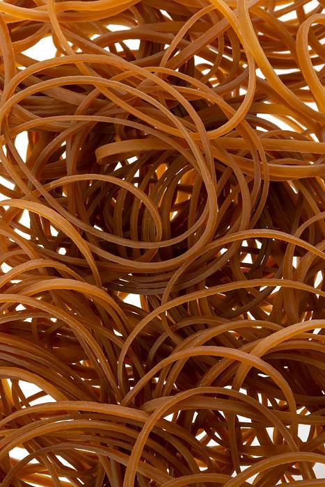 60mm X 3mm Rubber Band Brown