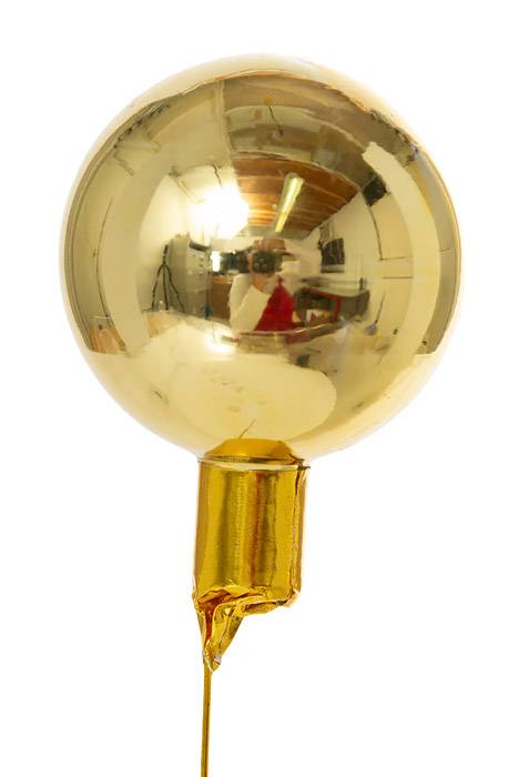 50mm Gloss Glass Ball Gold Pkg/24