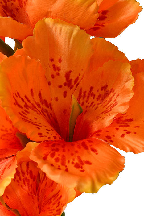 48" Silk Canna Lily Spray Orange
