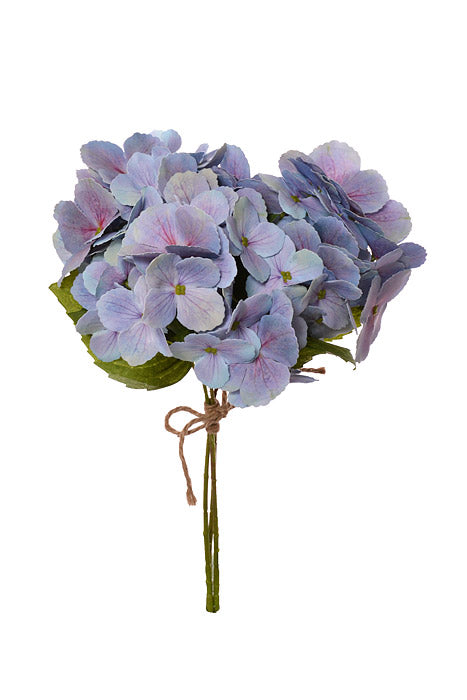 13.5" Silk Hydrangea Bundle Blue