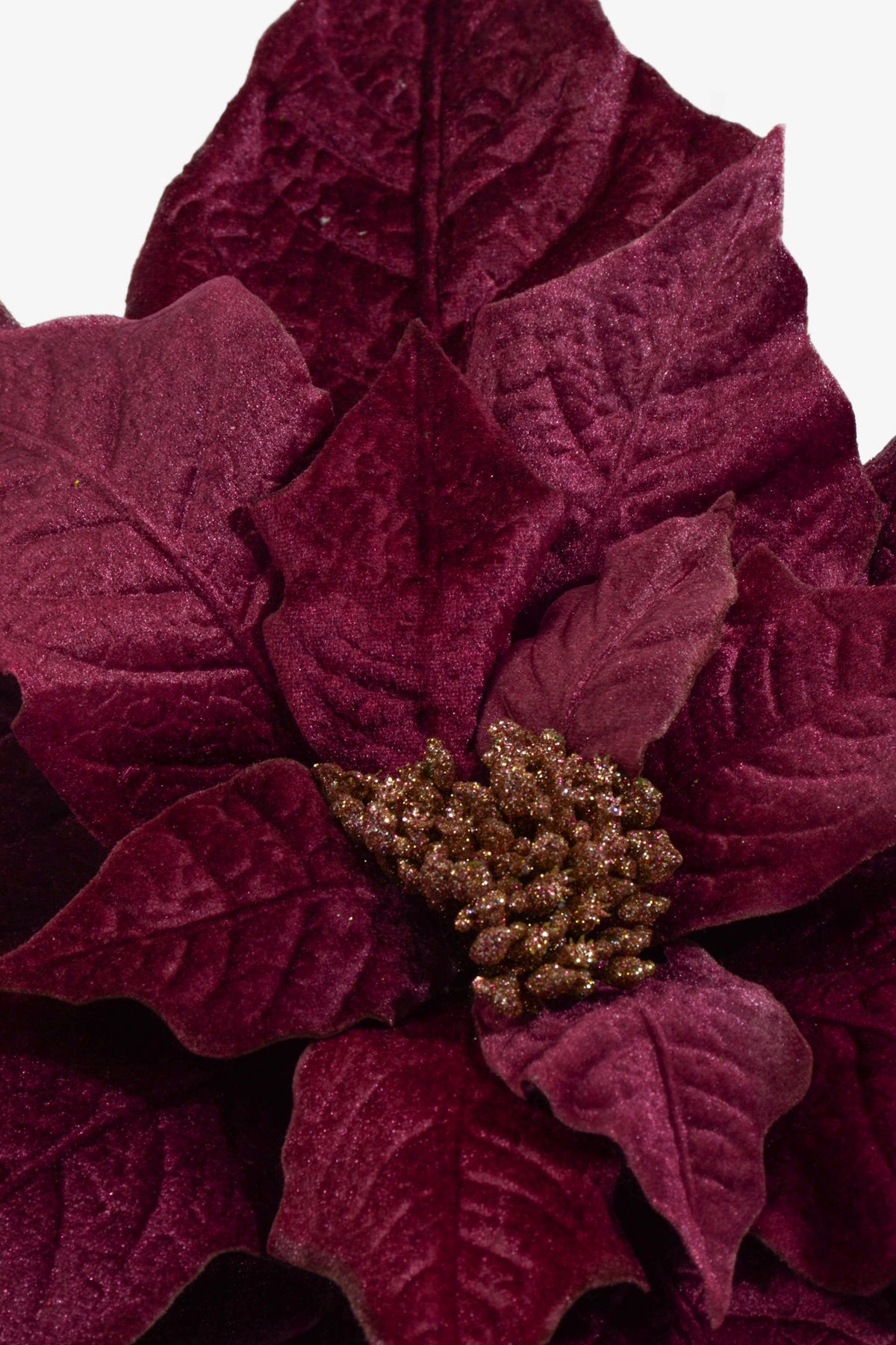 22" Velvet Poinsettia Pick Lavender