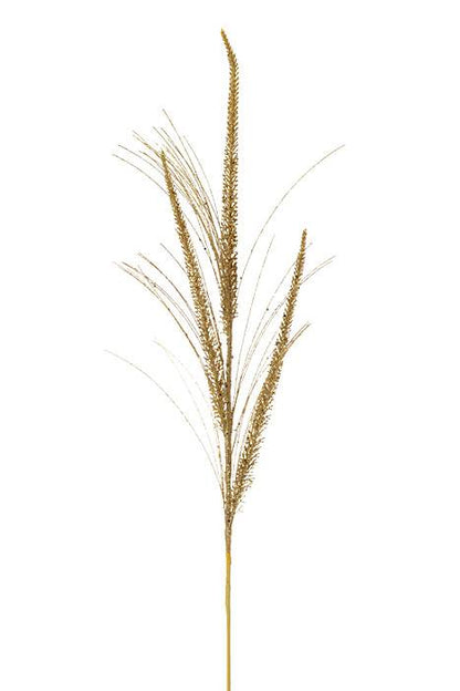 34" Glitter/mica Triple Spike Grass Spray Gold
