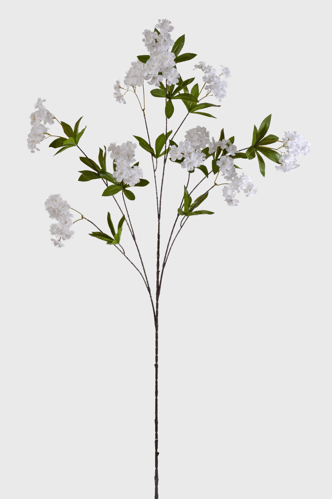 51" Silk Cherry Blossom Spray White