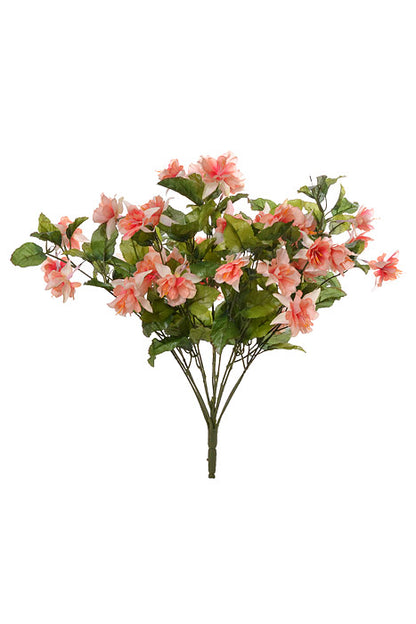 20" Silk Fuchsia Hanging Bush Peach/Cream