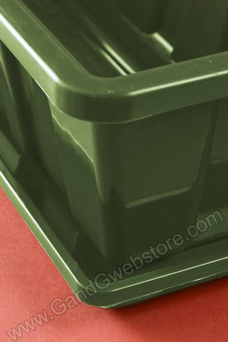 28.25" X 6.5" Flower Box Plastic Tray Sage
