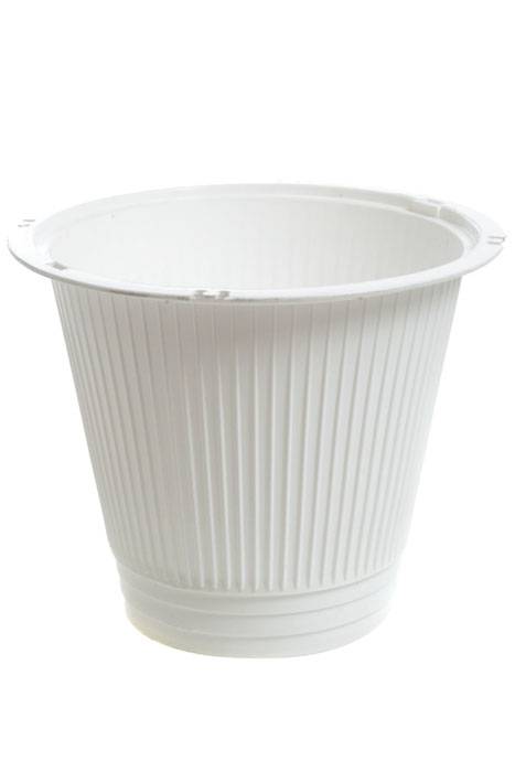 8.25&quot; X 7&quot; Plastic White Basket