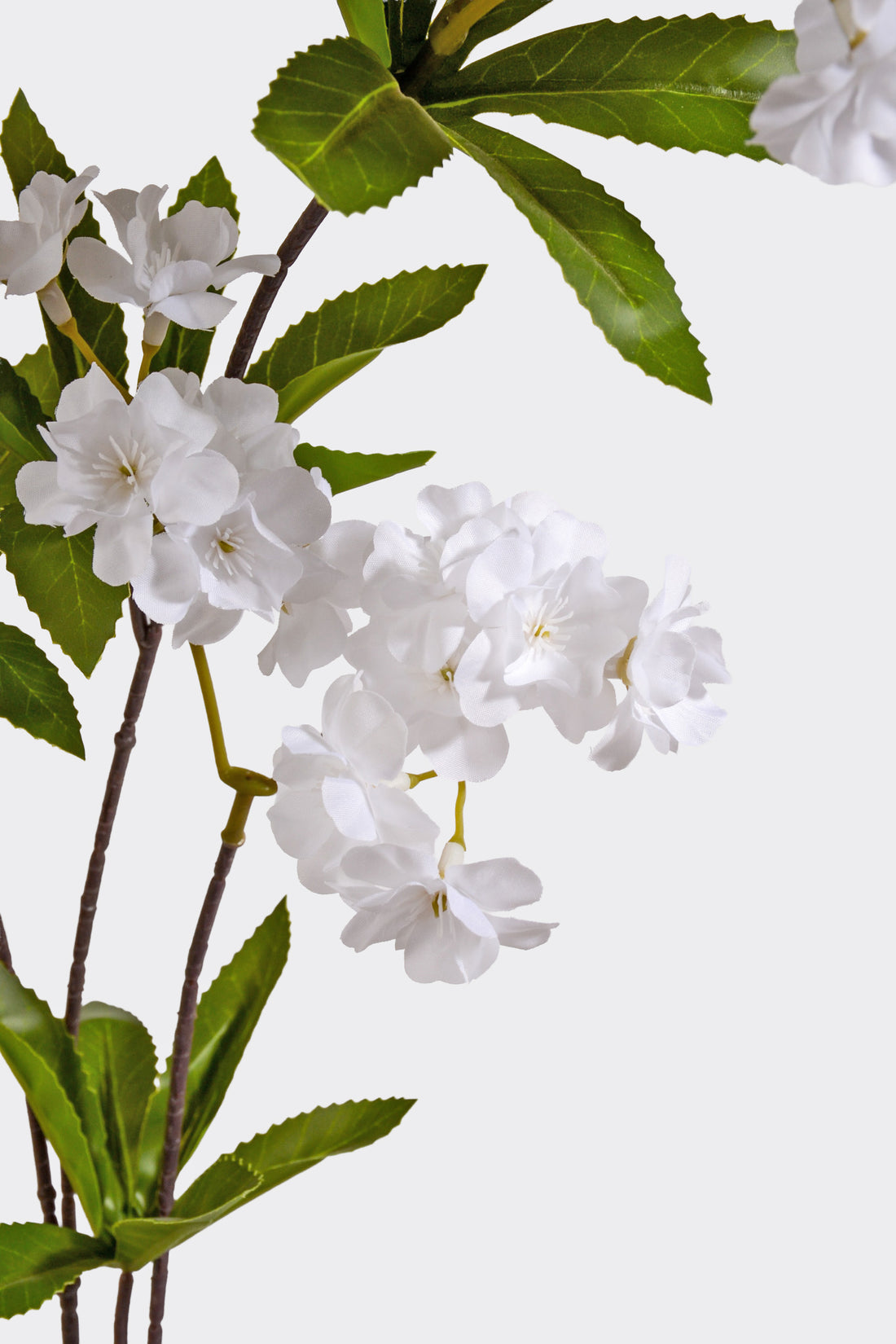 51" Silk Cherry Blossom Spray White
