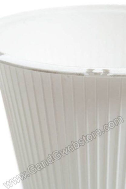 8.25" X 7" Plastic White Basket