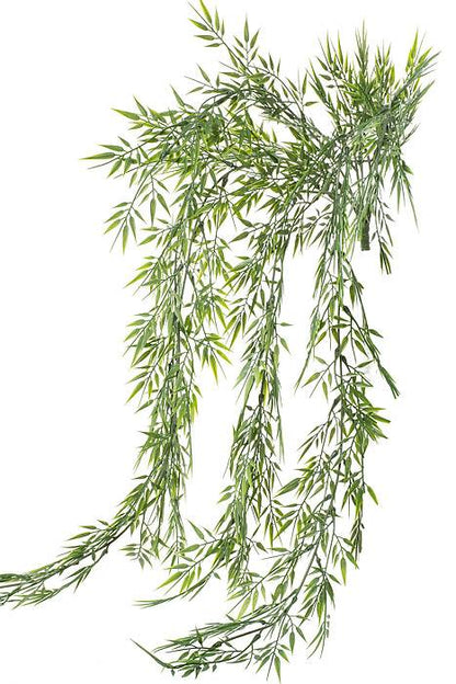 32&quot; Mini Bamboo Hanging Bush Frosted Green