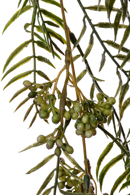 31" Plastic Pepper Berry Hanging Vine Green