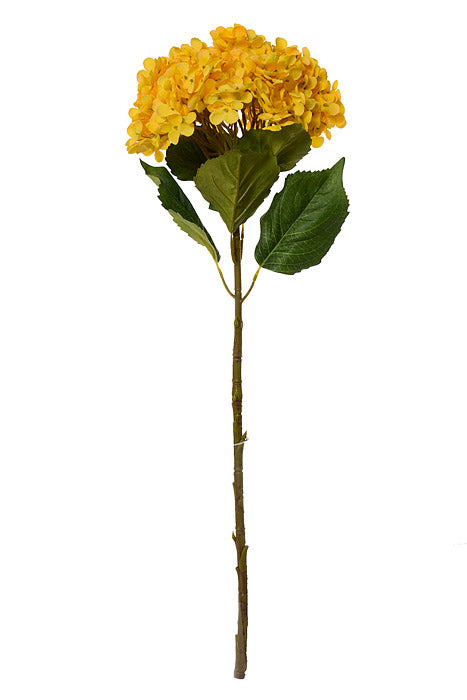 29.5" Silk Hydrangea Spray Yellow