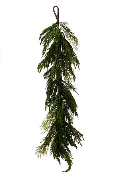 48" Cyprus Norfolk Pine Garland Natural Green