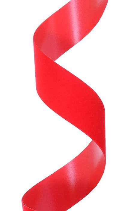 1.25" X 25yds Vel-pruf Ribbon Red