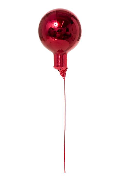 40mm Gloss Glass Ball Ornament Burgundy Pkg/48