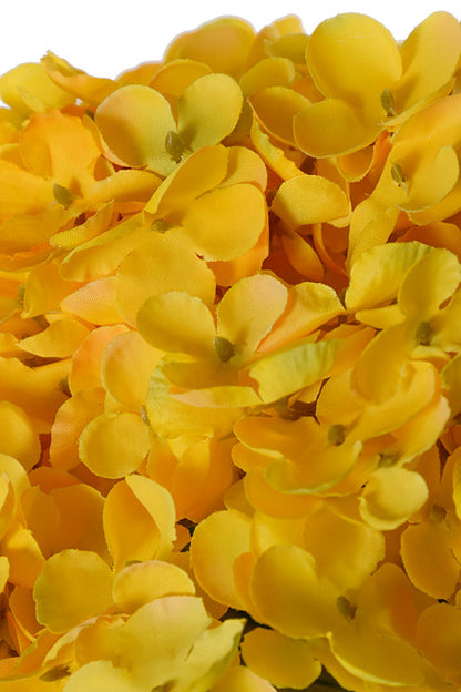 29.5" Silk Hydrangea Spray Yellow
