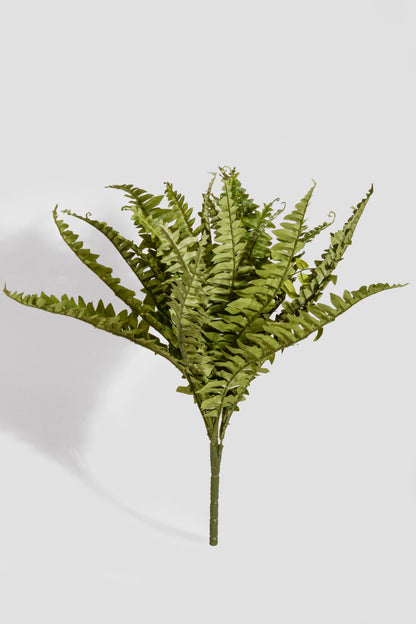 19" Artificial Boston Fern Green