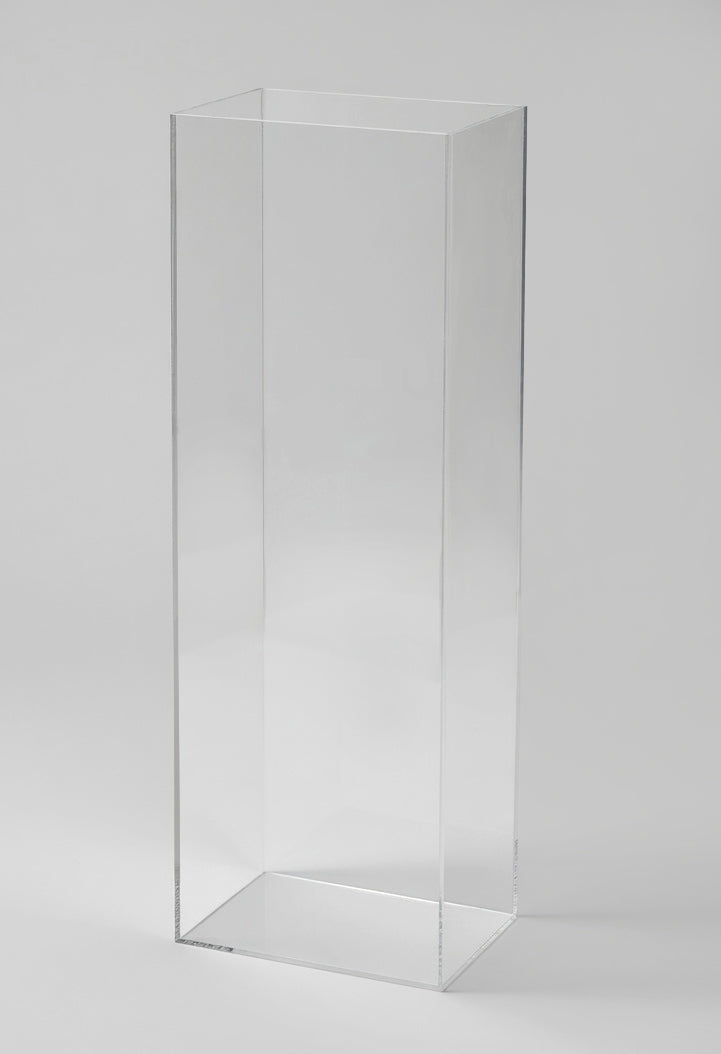 12"X12"X35.5" Acrylic Vase Clear