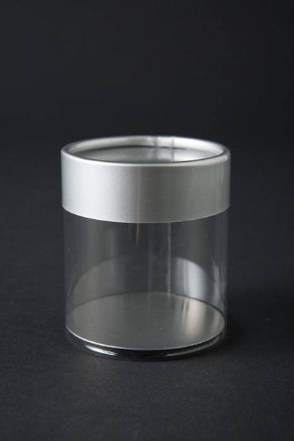 2" X 2" Silver Cylinder Box Pkg/6