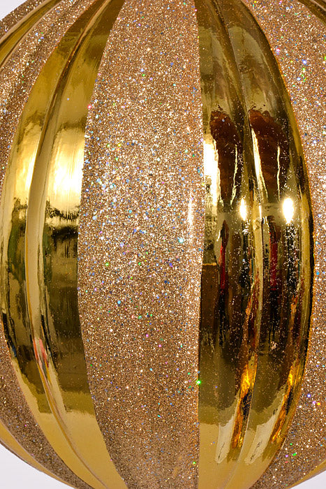 300Mm Stripe Ball W/Glitter Gold/Laser Silver