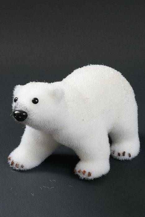 6.75" Standing Polar Bear Cub White