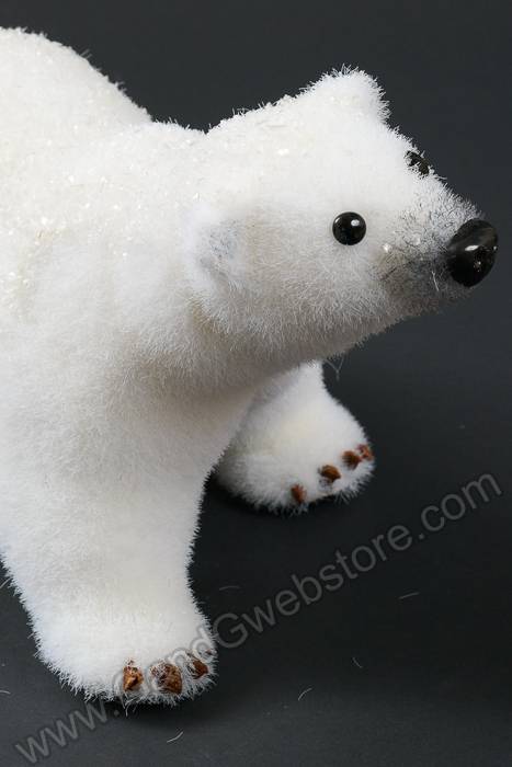 6.75" Standing Polar Bear Cub White