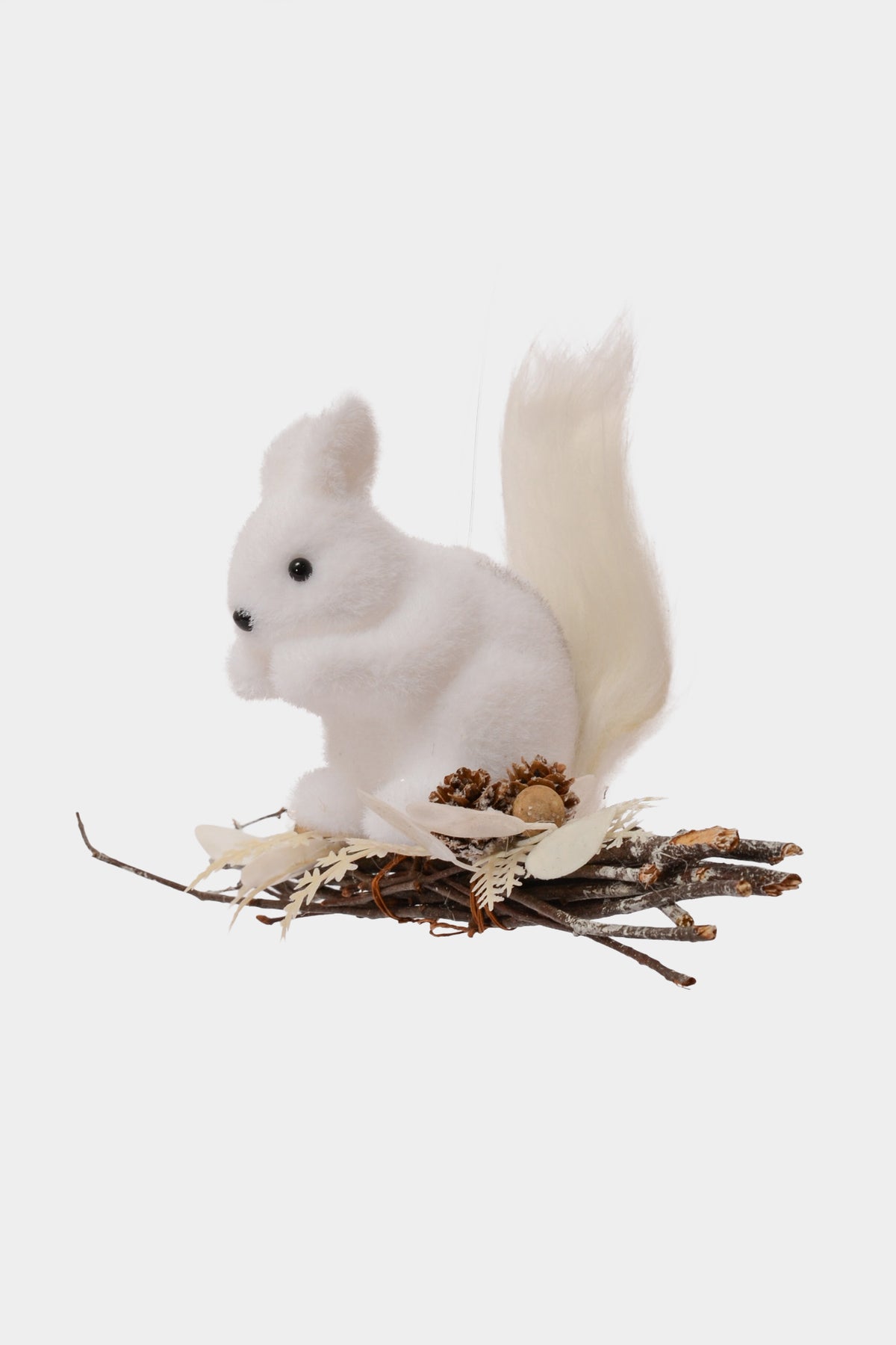 5" Hanging Squirrel White