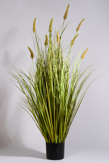 48" Artificial Grass Bush W/Pot Green