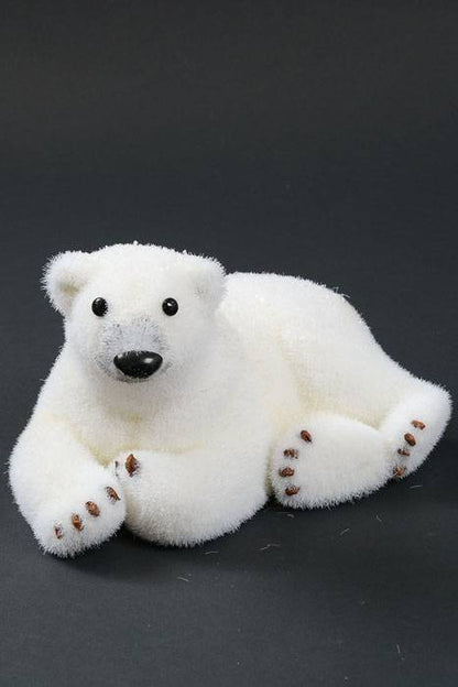 5.5" Relaxing Polar Bear Cub White