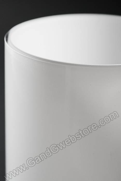 5" X 10" Cylinder Glass Vase White