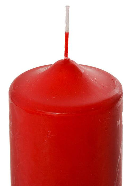 2.8" X 8" Patrician Pillar Candle Red