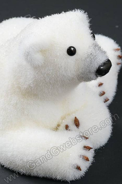 5.5" Relaxing Polar Bear Cub White