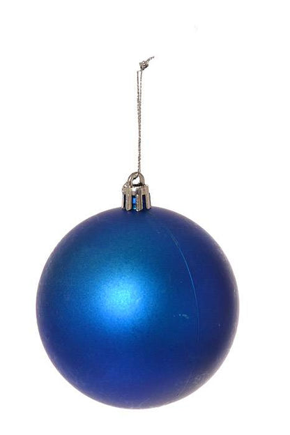 80mm Matte Plastic Ball Royal Blue Pkg/6