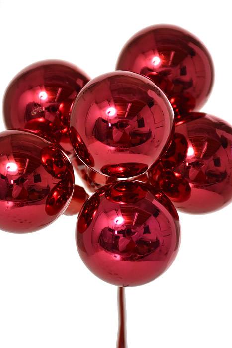 35mm Gloss Glass Ball Ornament Burgundy Pkg/72