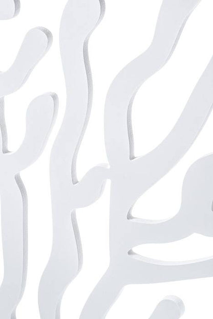 26" Carved Wooden Tree White